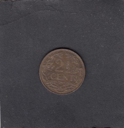 Beschrijving: 2 1/2 Cent WILHELMINA